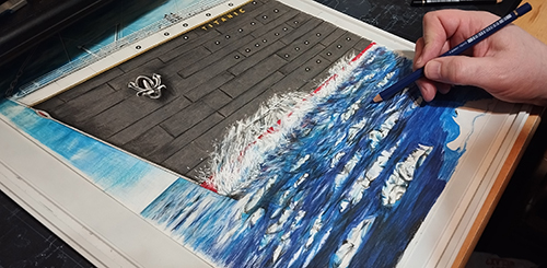Titanic drawing